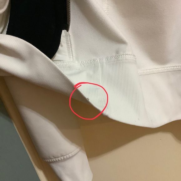 āSOLDāLululemon Uba fleece jacket ivory size 2 - Picture 5 of 7